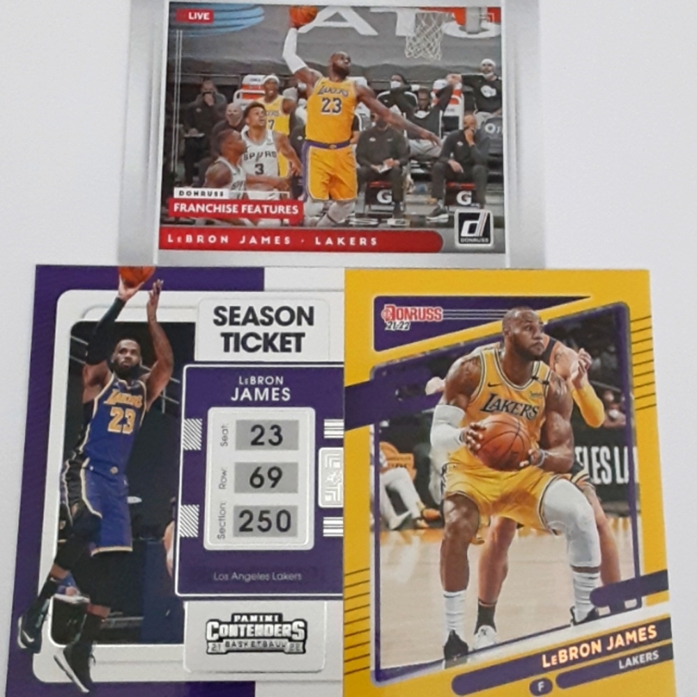 Lebron James 3 card bundle